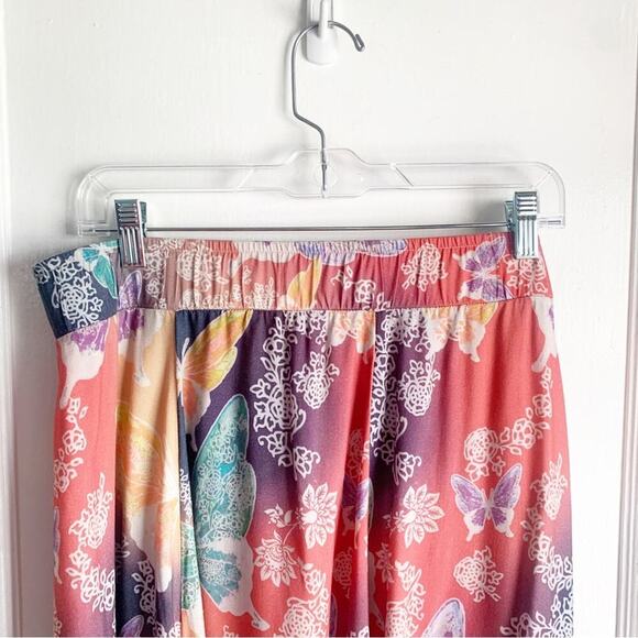 Soft Surroundings Butterfly Jardin D'eau Maxi Skirt Batik Watercolors NWT Large - Picture 14 of 14